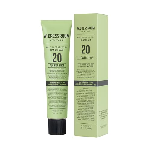 W.Dressroom Moisturizing Hand Cream for Dry Hands, Non-Greasy, Quick-Absorbing Korean Hand Lotion, Travel Size 1.69 fl oz (50 ml), No.20 Flower Shop Scent