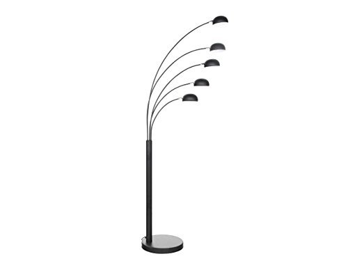 Kokoon FL00200BL Lampe de Sol Design Bush Noir en Métal