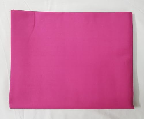 Image of Pure Cotton Poplin Unstitched Fabric 2.2 Meters x 32 Inches Solid Colour Cloth Material for Women's Saree Skirts, Petticoats, Pyjamas, Patiyala Pants, Salwar Etc. (Pink)