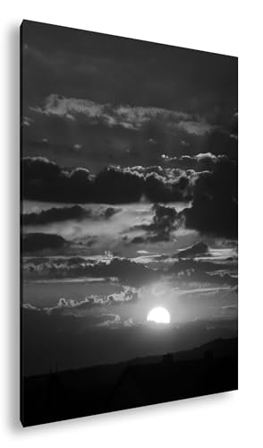 Soleil lumineux paysage céleste - Déco murale salon 90x60cm