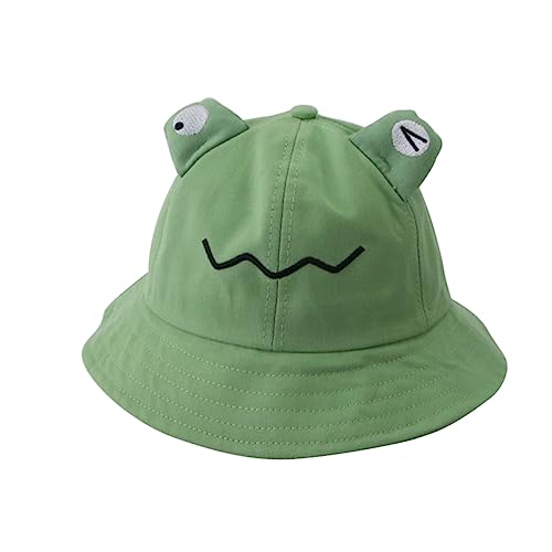 Beaupretty Sombrero de Sol para Chicas Tapa Playa pequeño Balde Borde Sombrero Pescador Sombreros de Sol para niñas Sombrero de Verano para pequeños Green