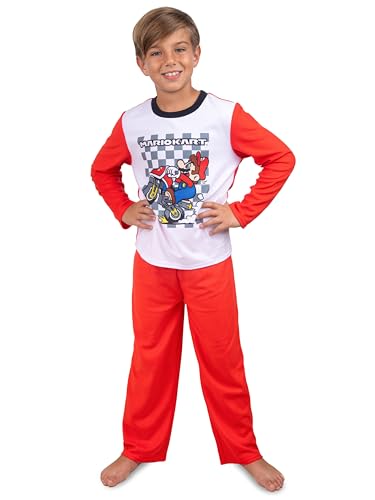 Super Mario Boys Pajama Set - 2 Piece Pajama Set with Long Sleeve Top and Pants - Kids & Toddler Pajamas - Official Product2
