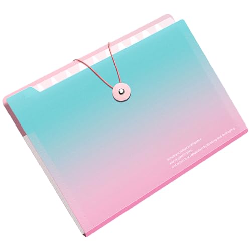 拡張フォルダー 12 ポケット拡張可能な並べ替えレターサイズドキュメントオーガナイザー学校事務用品オフィス用ファイル