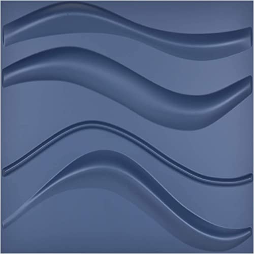 Art3d Navy Blue Slim Wave