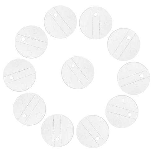 JECOMPRIS Soportes Plásticos Ligeros para Figuras de Acción de 3 CM 30 Bases Redondas Transparentes para Miniaturas y Figuras Articuladas en Vitrinas y Exposiciones