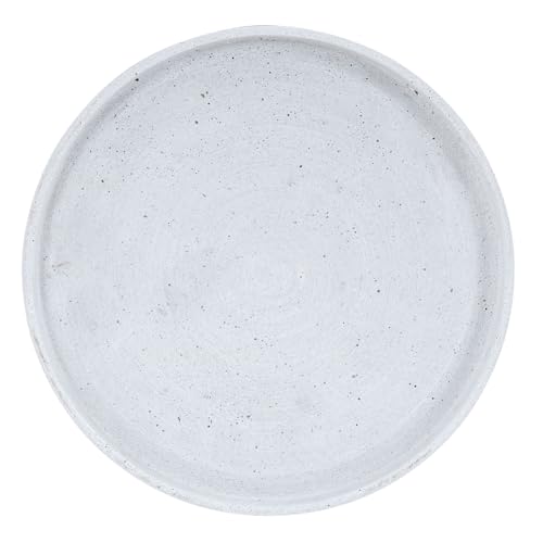 levandeo Deko Tablett 30cm Rund Teller Grau Betonoptik Dekoschale Tischdeko Aufbewahrung Ablage Dekoration