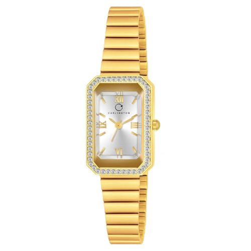 Carlington Iconic Analog Watches for Women with Premium Linked Stainless Steel Strap – CT 2032 Carlington Iconic Analog Watches for Women with Premium Linked Stainless Steel Strap – CT 2032