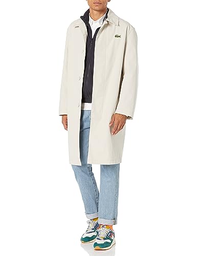 Image of Lacoste Men's Water-Repellent Windproof Trench Coat