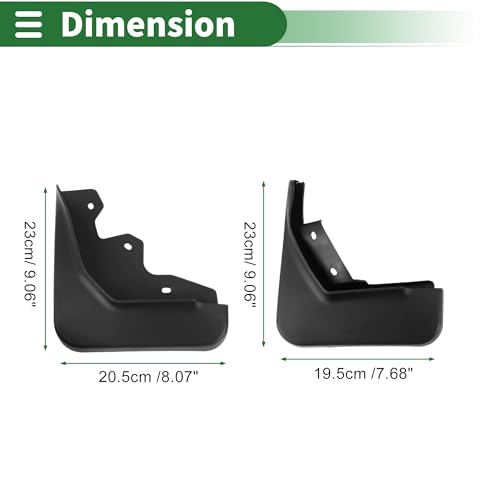 Image of Motoforti Mud Flaps Splash Guards Mud Guards for Ford Ecosport 2013-2017 W /Mount Accessories