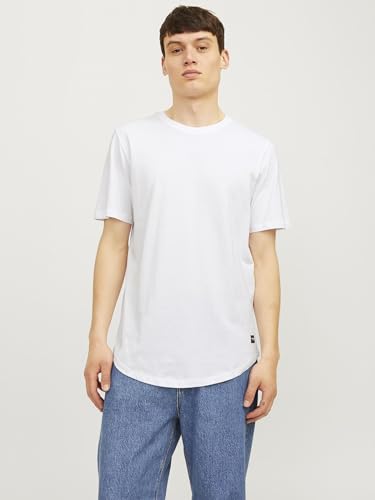JACK & JONES Herren JJENOA Tee SS Crew Neck 5PK MP T-Shirt, Detail:2 White-1 Black-1 Navy-1Forest, S – Ansicht 6