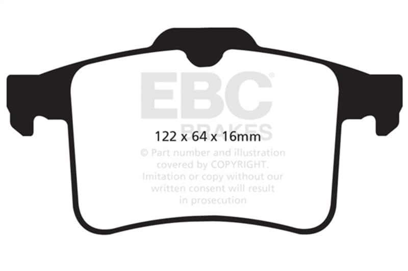Image of EBC Brakes Redstuff 3000 Series Sport Brake Pad Set DP32059C to Fit JAGUAR