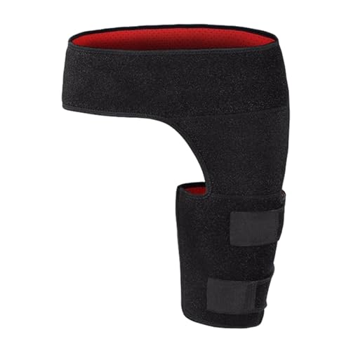 Hip Brace - Thigh Compression Sleeve | Anti-Strain Thigh Support | Adjustable Thigh Brace | Non-Slip Hamstring Compression Sleeve For Pulled Groin Muscle, Sprains, Quadricep, Tendinitis And Injury Str