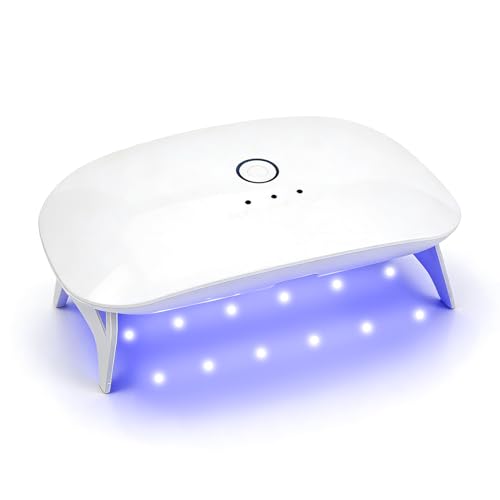 UV Light for Resin with Dual Light Source and Large Curing Area LED Nail Lamp for Gel Polish and Resin Crafts UV Gel Lamp for Nails with Timer Modes and Even UV Light Distribution