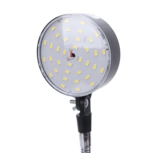 15W 1500lm 6500k Lumière Blanche avec Col en Ajustement Réglable à 360 Degrés, pour Atelier CNC Lathe Moulinling Workbench Industriel (Prise UE)