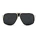 AEVOGUE Sunglasses For Men Goggle Alloy Big Frame Square Metal Punk Style Shield AE0336
