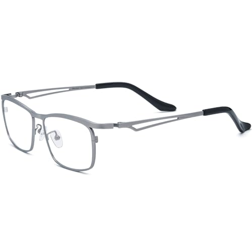 Image of FONEX Pure Titanium Glasses Frame Men Square Eyeglasses Optical Eyewear F85775