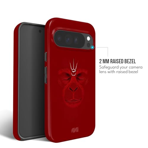 Image of MILLION CASES Peaceful Warrior Crystal Case for Google Pixel 8a, Google Pixel 8a Back Cover Case(2024) - PC | Red