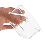 FRCOLOR Glass Crystallizing Dish with Spout 100mm Flat Bottom Laboratory Evaporation Dish Heat-Resistant Glassware for Scientific and Industrial Lab Use