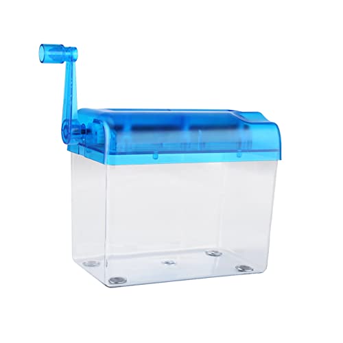 BRRNOO Trituradora de Papel Manual, Trituradoras para Uso Doméstico de Papel Herramienta de Corte de A6 de Corte de Manual Portátil para, Notas, Billetes, Retratos, Fotos (Blue)