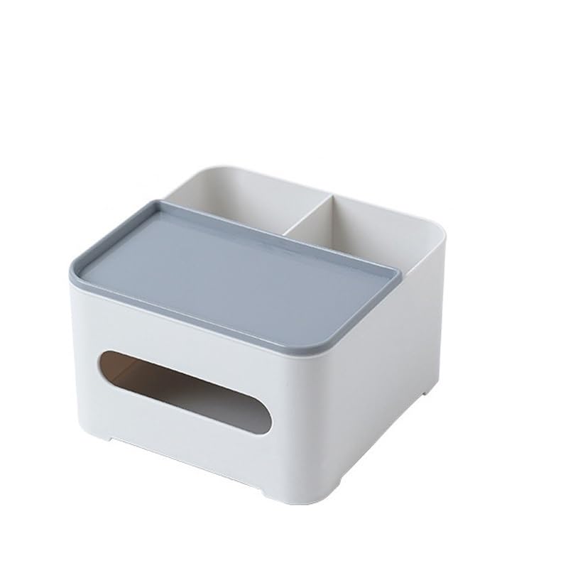 Caja Organizadora Cables Organizador multifunción, caja de almacenamiento de escritorio con Control remoto for el hogar y la Oficina, caja de plástico, cajón contenedor de cosméticos Cajas de Cables (