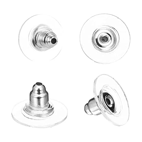 50Pcs CEXUN Soft Transparent Earring Backs Cover