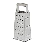 PARENCE.- Grattugia multiuso a 4 lati con impugnatura ergonomica - Acciaio inossidabile, versatilità, durata - 20 cm