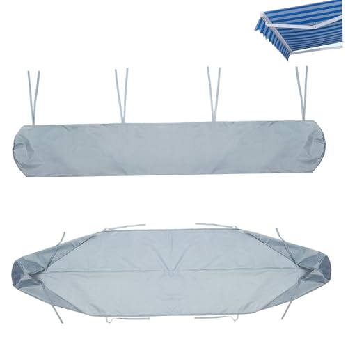 Couverture d'auvent rétractable étanche et résistante aux intempéries avec attaches - 2