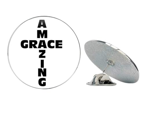 Religious Christian Amazing Grace Cross Metal 0.75