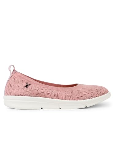 Image of Carlton London Women's Textured Knit Comfort Ballet Flats