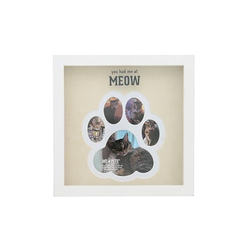 Placa cuadrada de fotos de huella Meow de 9 pulgadas, el regalo ideal para amantes de los gatos 2