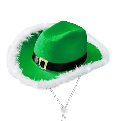 Guaber Weihnachtsbeleuchtung Cowboy Western Pelzhalle Rand Green Farbe...