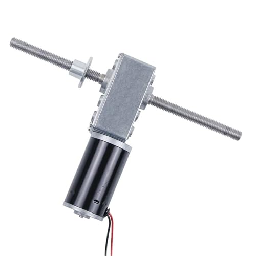 Motoréducteur 24V DC 80 tr/min à vis sans fin arbre double fileté M8