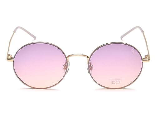 Image of IDEE sunglasses| 100% UV Protected | Gradient | Full Rim | Round | Men and Women | Medium | Alloy Metal Frame |Gradient Polycarbonate Lens |IDS2976