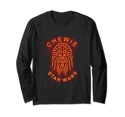 T-shirt Star Wars Chewie imprimé néon respirant manches longues