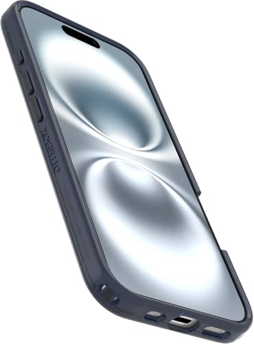 Image of OtterBox iPhone 16 (Only) - Symmetry Clear Series+ Case - Baby Blue Jeans (Blue) - Snaps to MagSafe - Ultra-Sleek - Raised Edges Protect Camera & Screen - Non-Retail Packaging