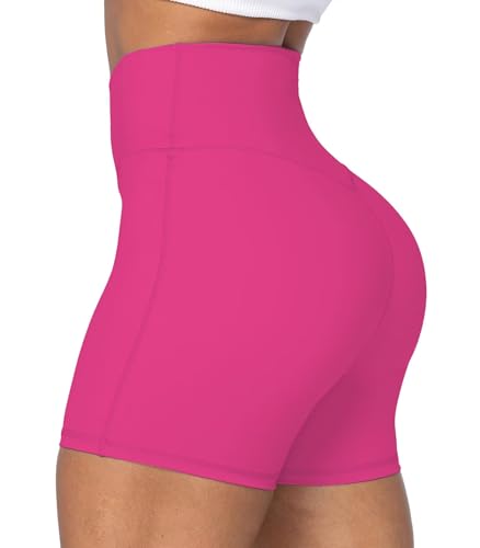 Image of Sunzel Crossover Biker Shorts for Women, No Front Seam V High Waist Yoga Workout Gym Shorts with Tummy Control | 4 Or 6-Inch Inseam, High Waisted, Tummy Control, Crossover Waist, Buttery Soft, No Front Seam, Squat Proof, Compression