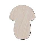 Juego de 10 boletos de madera con forma de hongo para manualidades y decoración, corte láser, seta silvestre Boletus Edulis Boletus Satanas, 9.7x12.7 cm