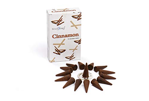 Stamford 37173 Cinnamon Incense, 15 Cones x 12 Packs, One Size