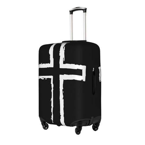 Abstract Christian Cross Universal Stretch Suitcase Cover Carry On Luggage Sleeve Anti Scratch Travel Baggage Protector for Unisex Women Travel Large2