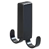 Percha para mampara doble Vieste negro