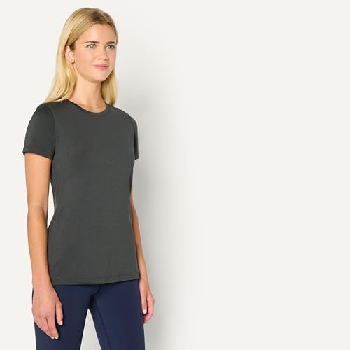 Image of Amazon Essentials Women's Active Quick Dry Tech Stretch Short-Sleeve Crewneck T-Shirt, Multipacks