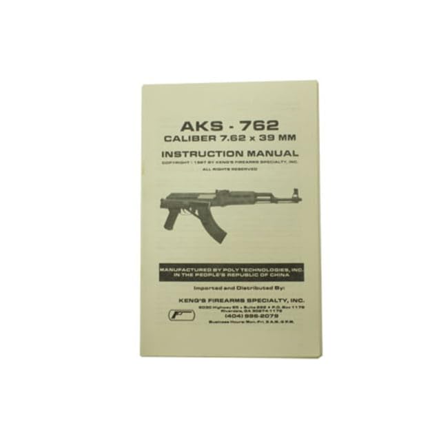 AK47 Instruction Manual Folding Stock, Black, 000-007