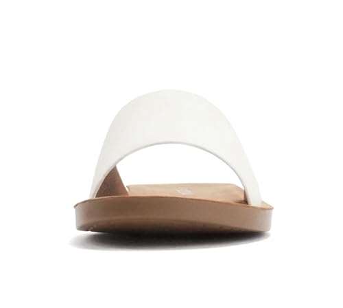 Image of Soda Shoes Efron-S Women Flip Flops Basic Plain Slippers Slip On Sandals Slides Casual Peep Toe Beach