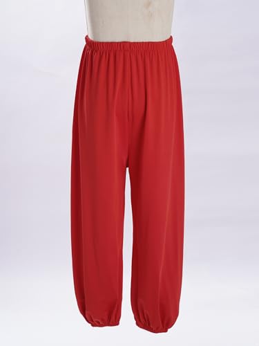 YEAHDOR Boys Girls Loose Fit Chinese Kung Fu Pants Tai Chi Martial Arts Practice Trousers Jogger Sweatpants4