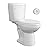 PROFLO PFST102WH PROFLO PFST102 Kaden 1.28 GPF Two Piece Elongated Toilet with Touchless Flush Sensor - Less Seat, ADA Compliant