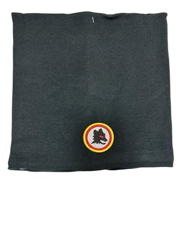 Enzo Castellano Scaldacollo Roma, Nero con Logo, Taglia Unica