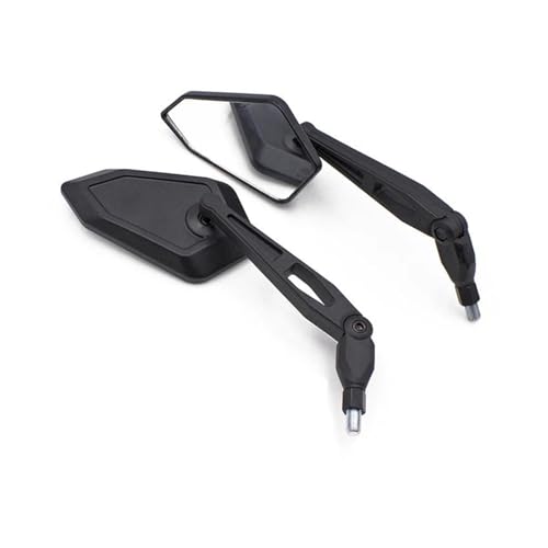 2 Espejos Retrovisores Universales De 8 Mm Y 10 Para Motocicleta Para SUZ&UKI Para YAM&AHA Scooter Bicicleta Eléctrica Retrovisor Lateral Plegable