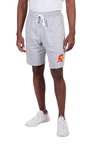 Ultra Game mens Cvc French Terry Shorts, Heather Gray, X-Large