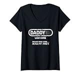 Photo Gallery donna daddy to be august 2021 new dad gift loading vintage maglietta con collo a v Photo Gallery donna daddy to be august 2021 new dad gift loading vintage maglietta con collo a v