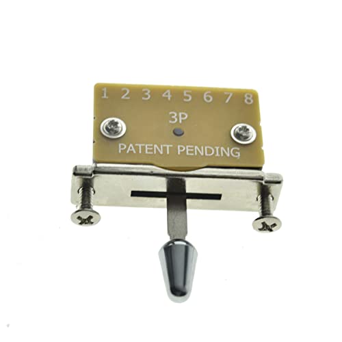 Dopro Heavy Duty 3 Way Guitar Pickup Lever Switch Pickup Selector Switch for Strat Tele with Plastic Chrome Tip - Image 3